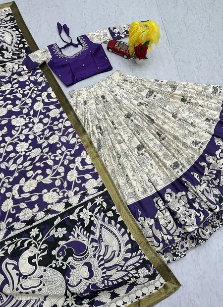 PC 562 Rayon Cotton Kalamkari Print Lehenga Choli Wholesale In India
